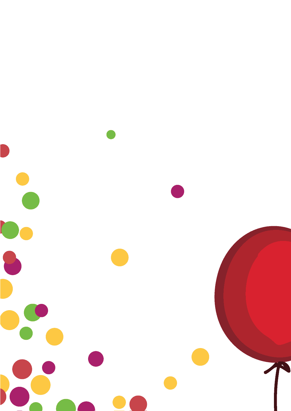 web- grafik luftballon und konfetti clownina